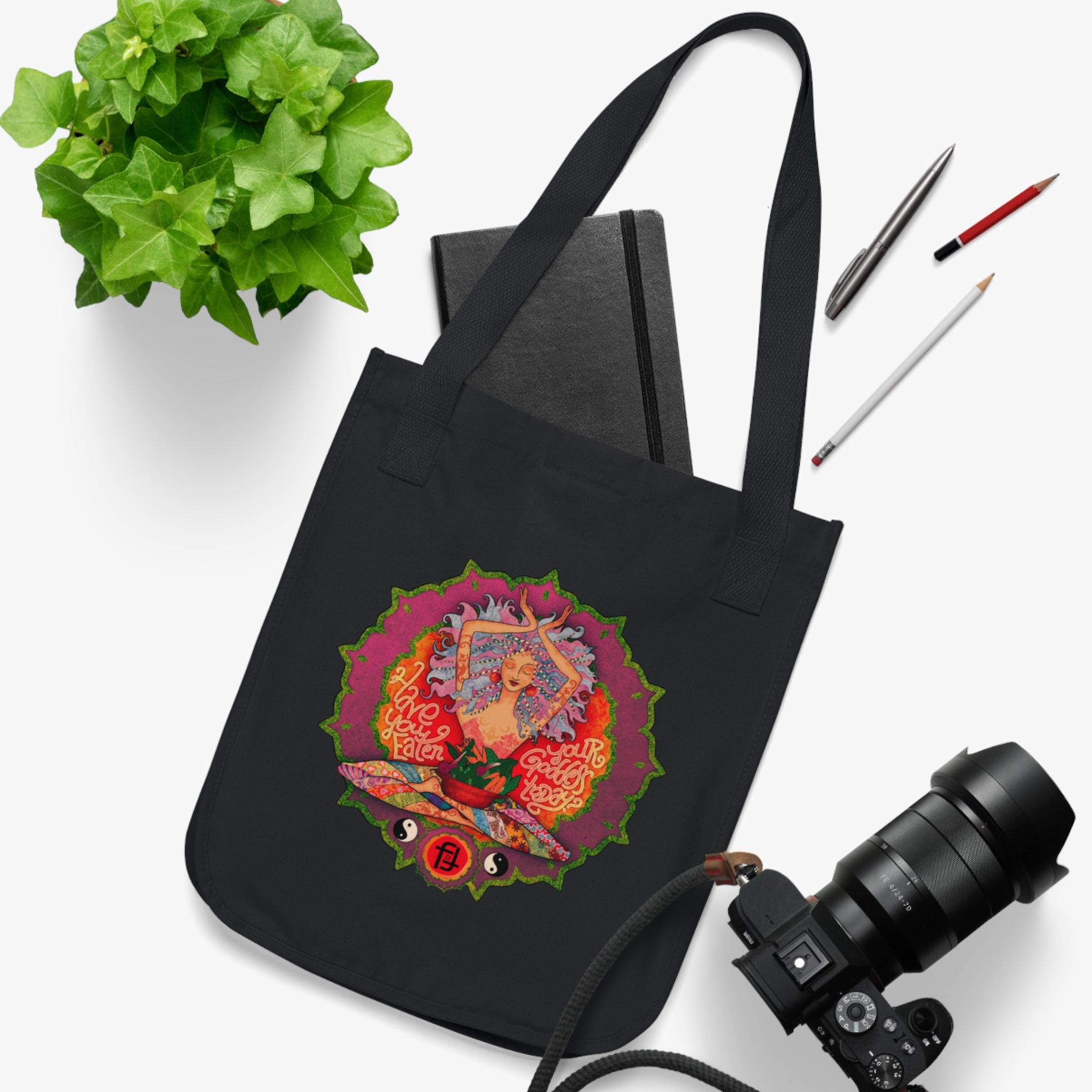Goddess Tote Bag | Boho Mandala Canvas Tote