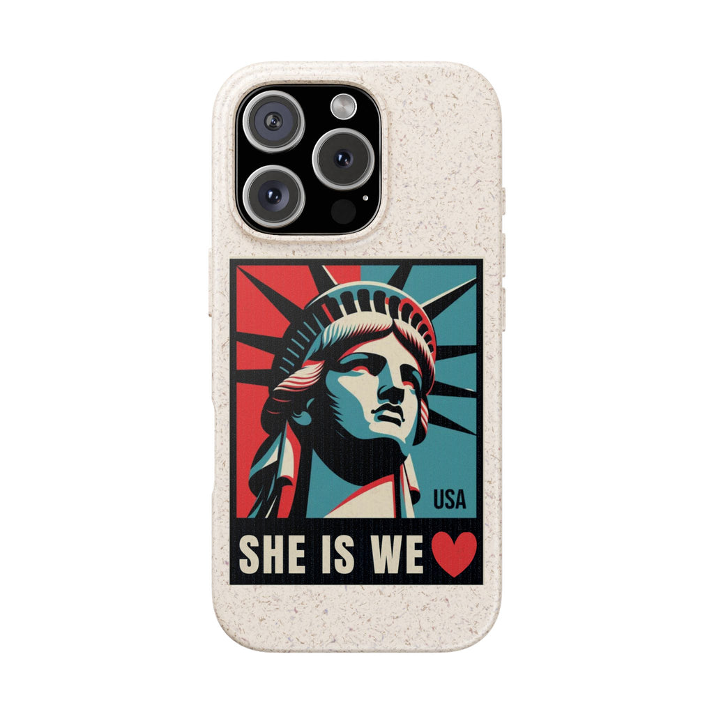 She Is We Statue of Liberty phone case | Biodegradable Diversity iPhone Case