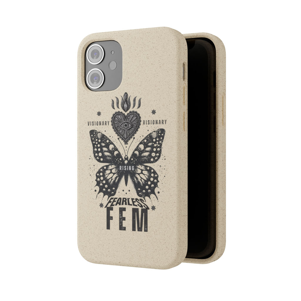 Fearless FEM butterfly phone case | biodegradable eco iPhone case