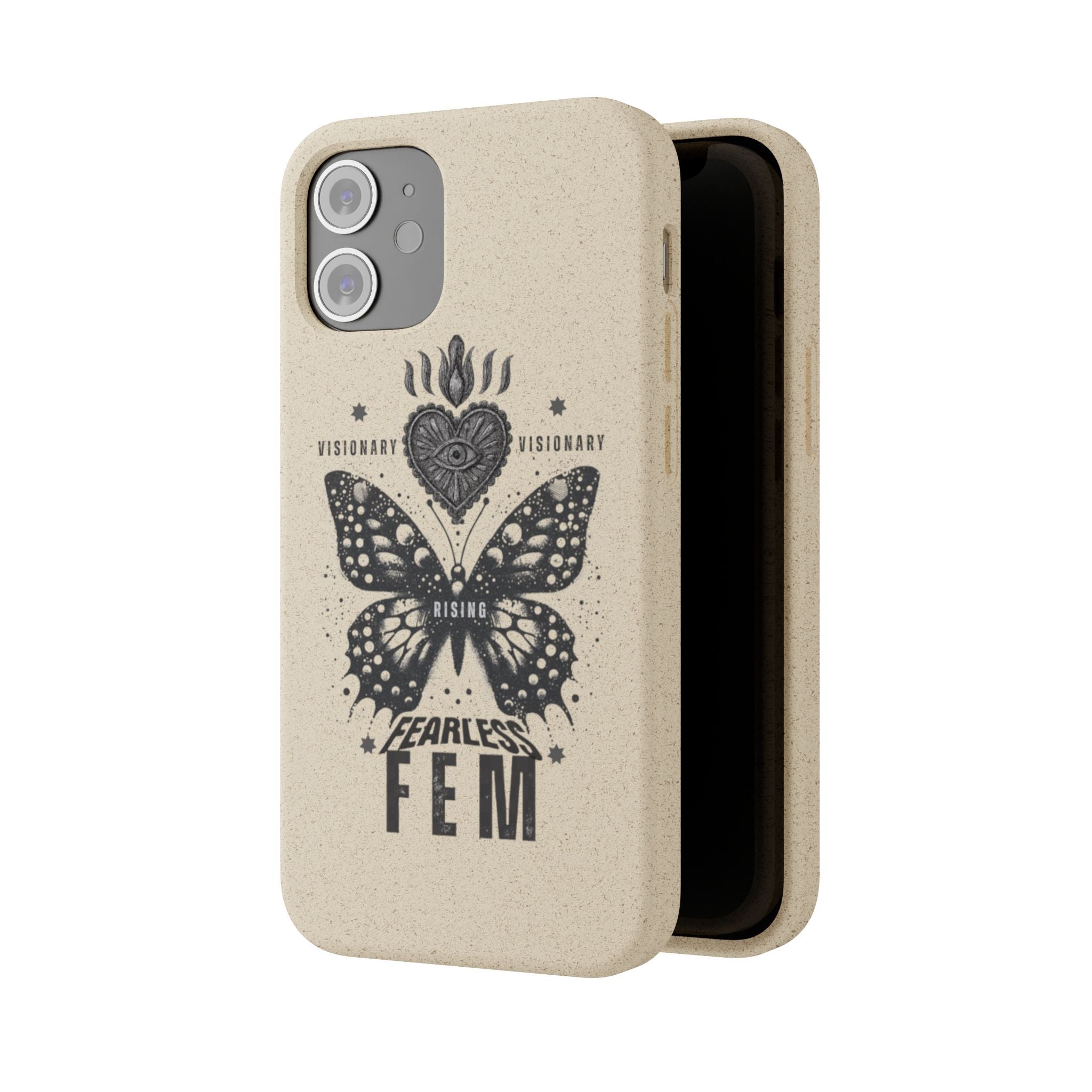 Fearless FEM butterfly phone case | biodegradable eco iPhone case
