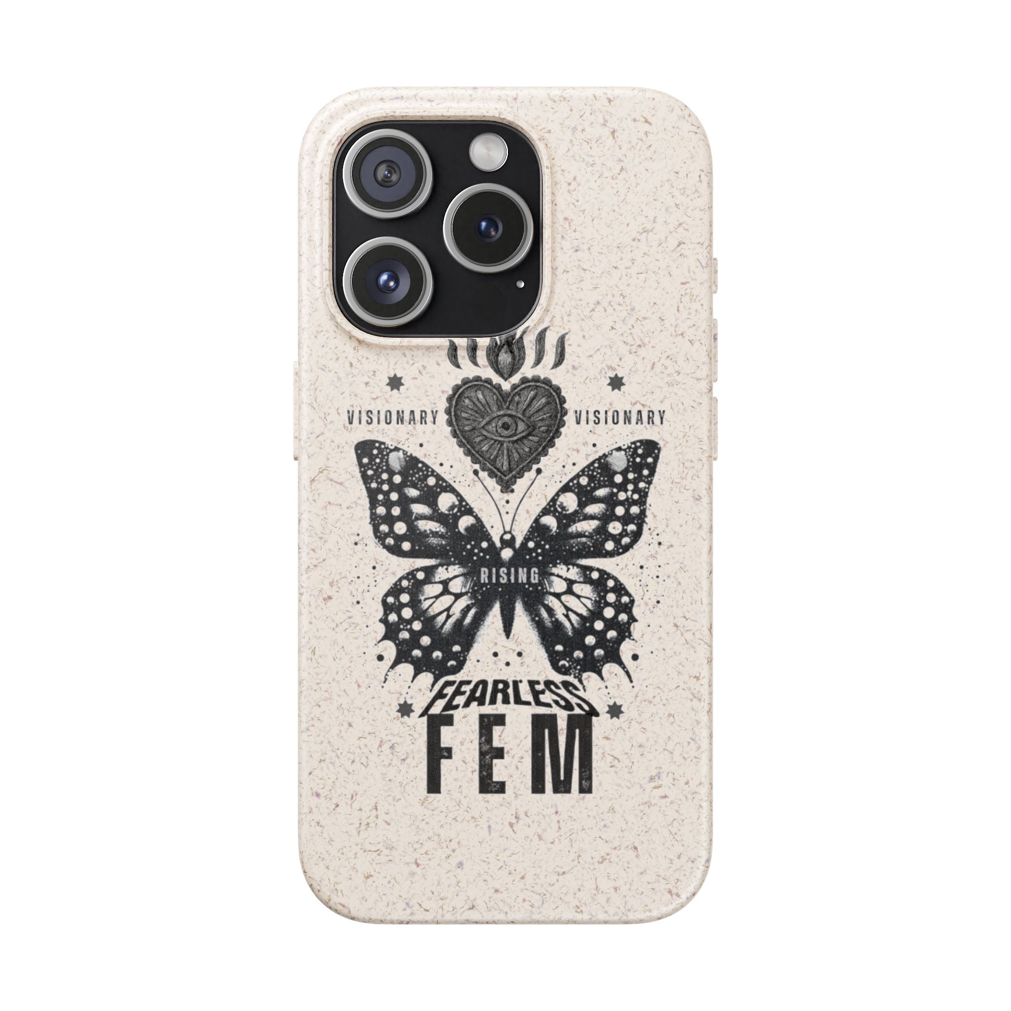 Fearless FEM butterfly phone case | biodegradable eco iPhone case