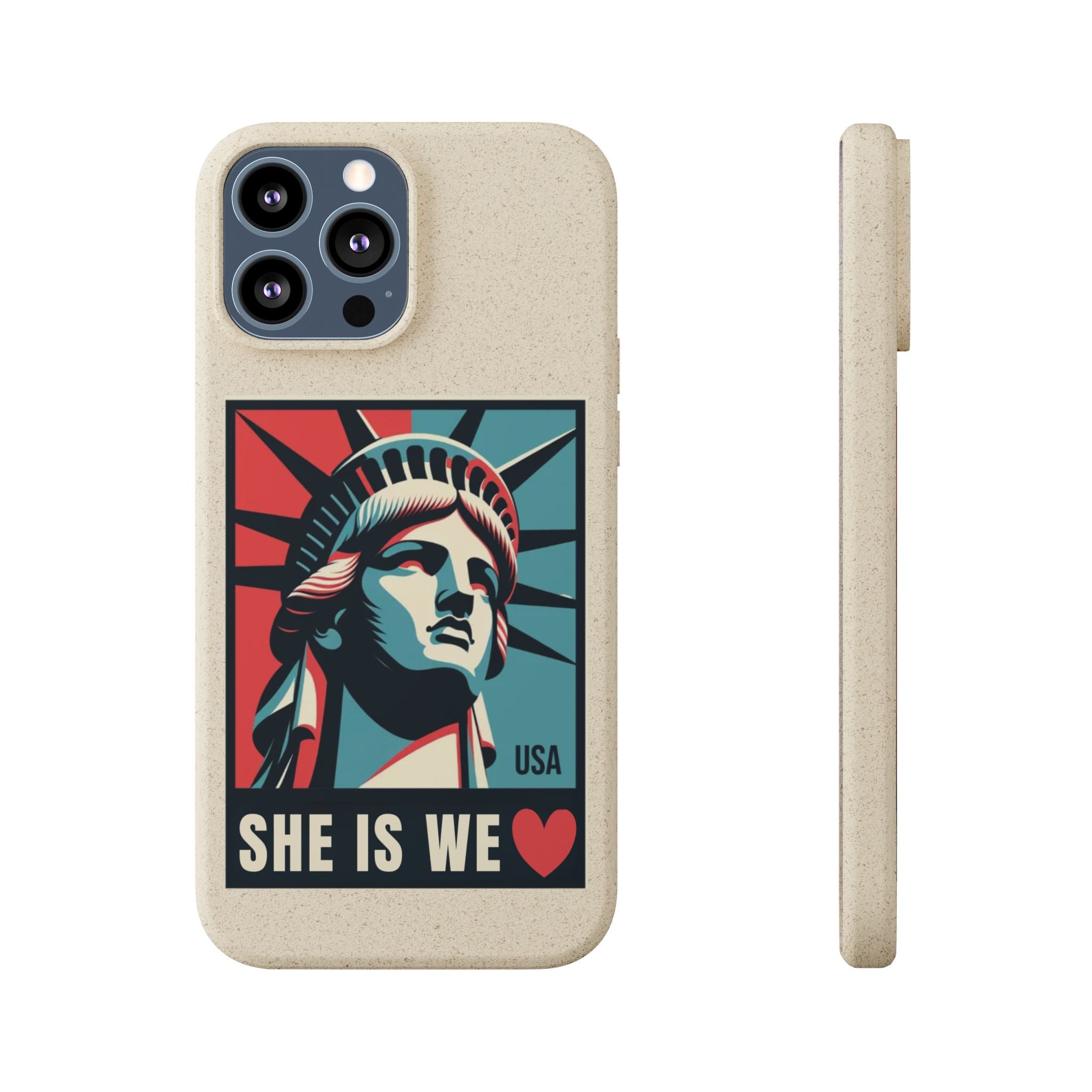 She Is We Statue of Liberty phone case | Biodegradable Diversity iPhone Case
