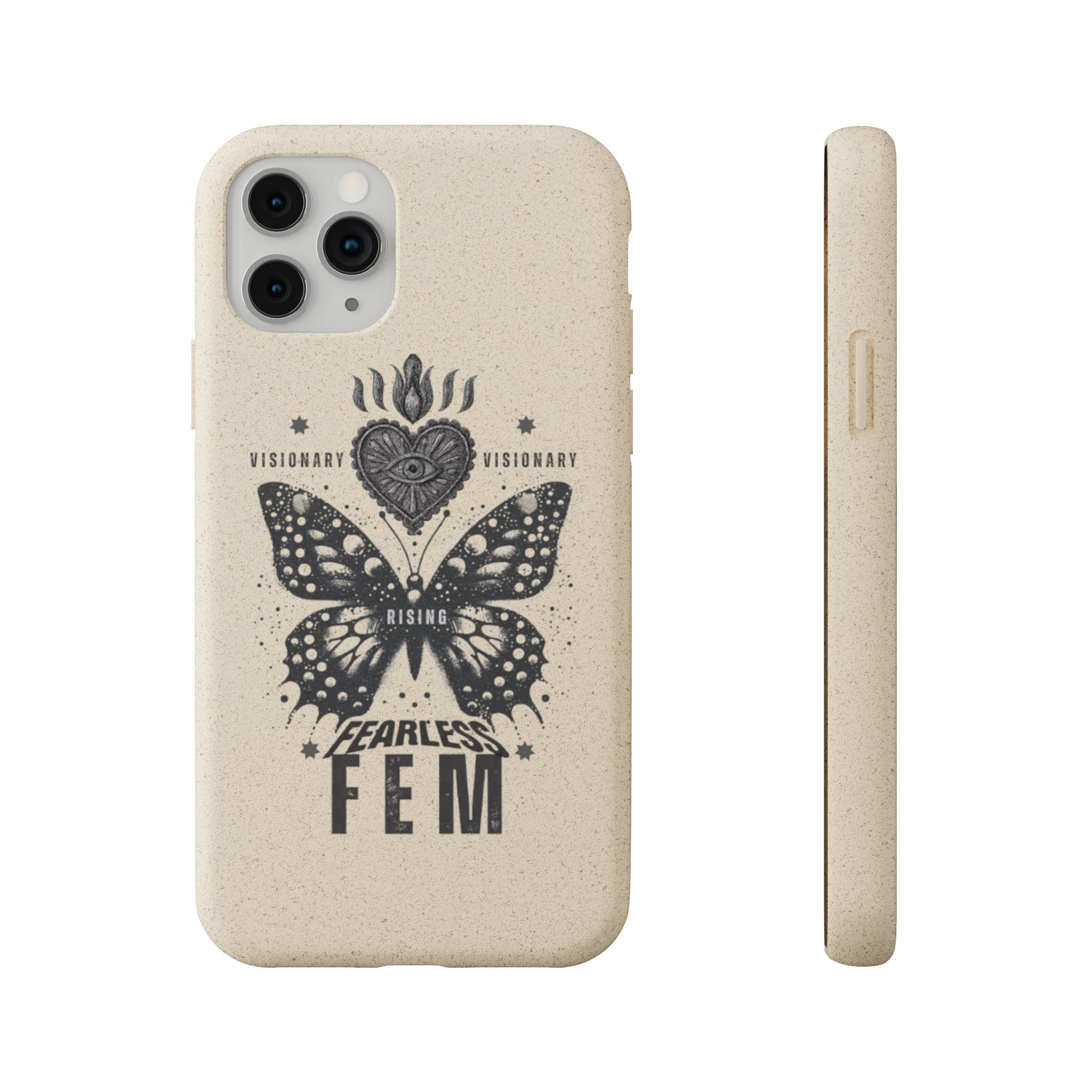 Fearless FEM butterfly phone case | biodegradable eco iPhone case