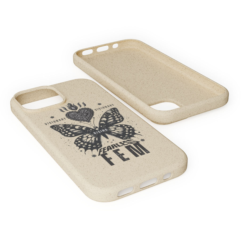 Fearless FEM butterfly phone case | biodegradable eco iPhone case