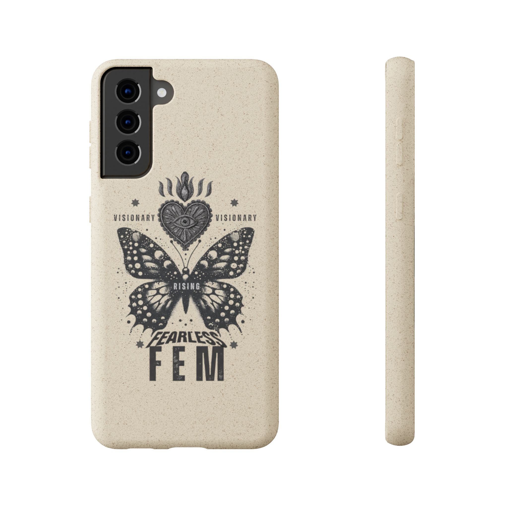 Fearless FEM butterfly phone case | biodegradable eco iPhone case