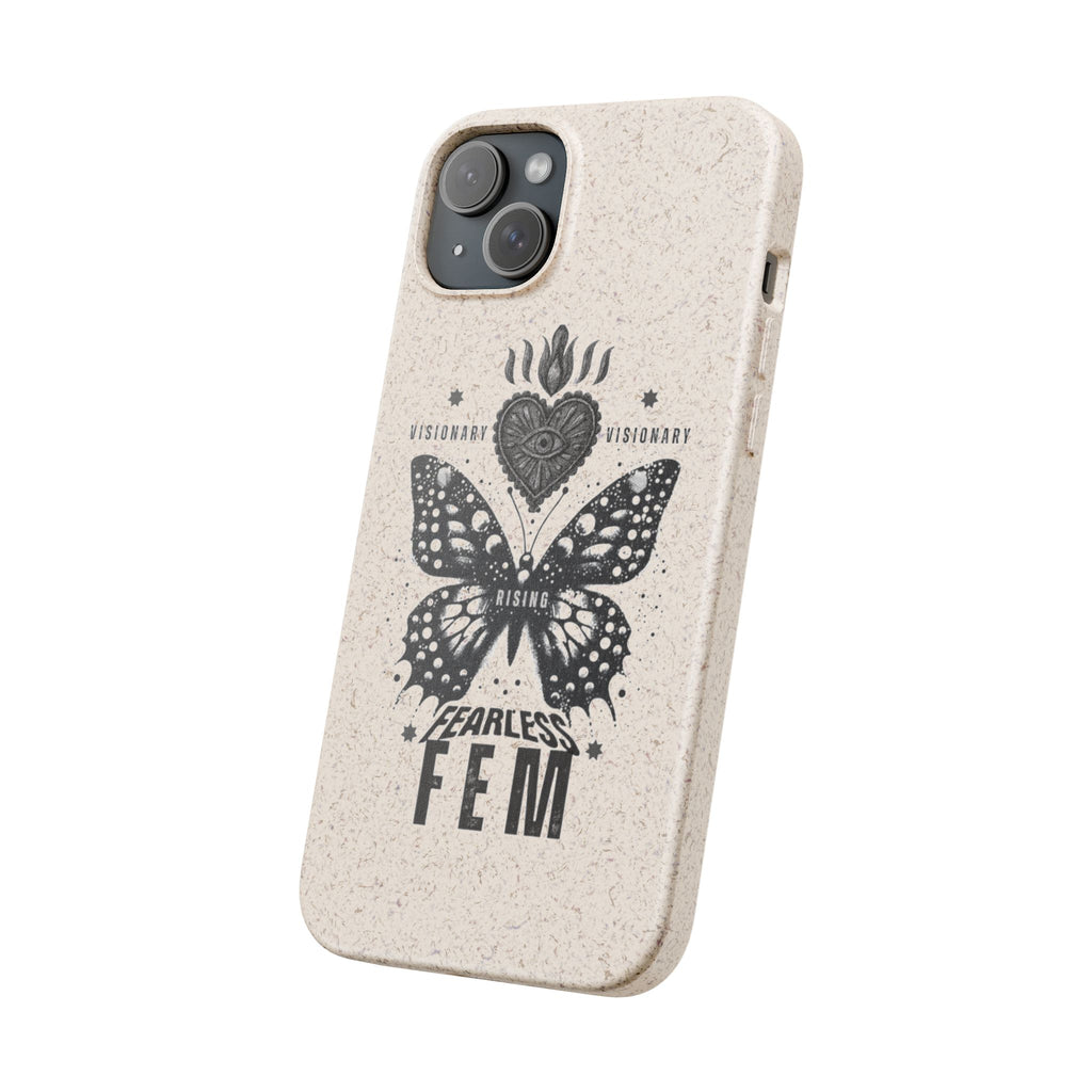 Fearless FEM butterfly phone case | biodegradable eco iPhone case
