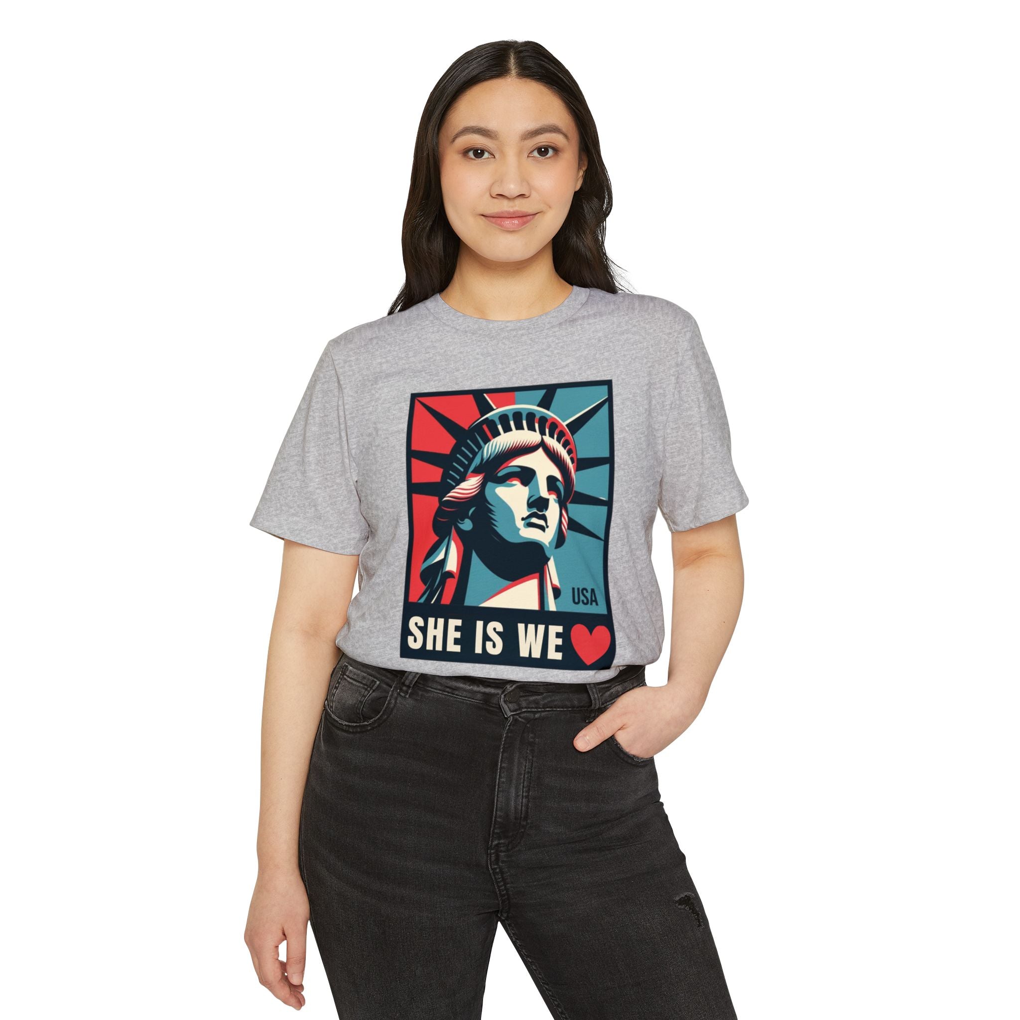 Liberty Feminist Tee | Bold & Proud Statement Shirt | USA Patriotism with Sass