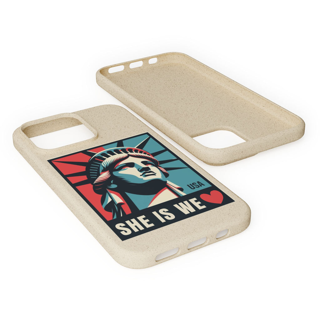 She Is We Statue of Liberty phone case | Biodegradable Diversity iPhone Case