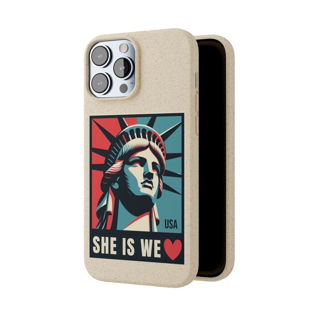 She Is We Statue of Liberty phone case | Biodegradable Diversity iPhone Case