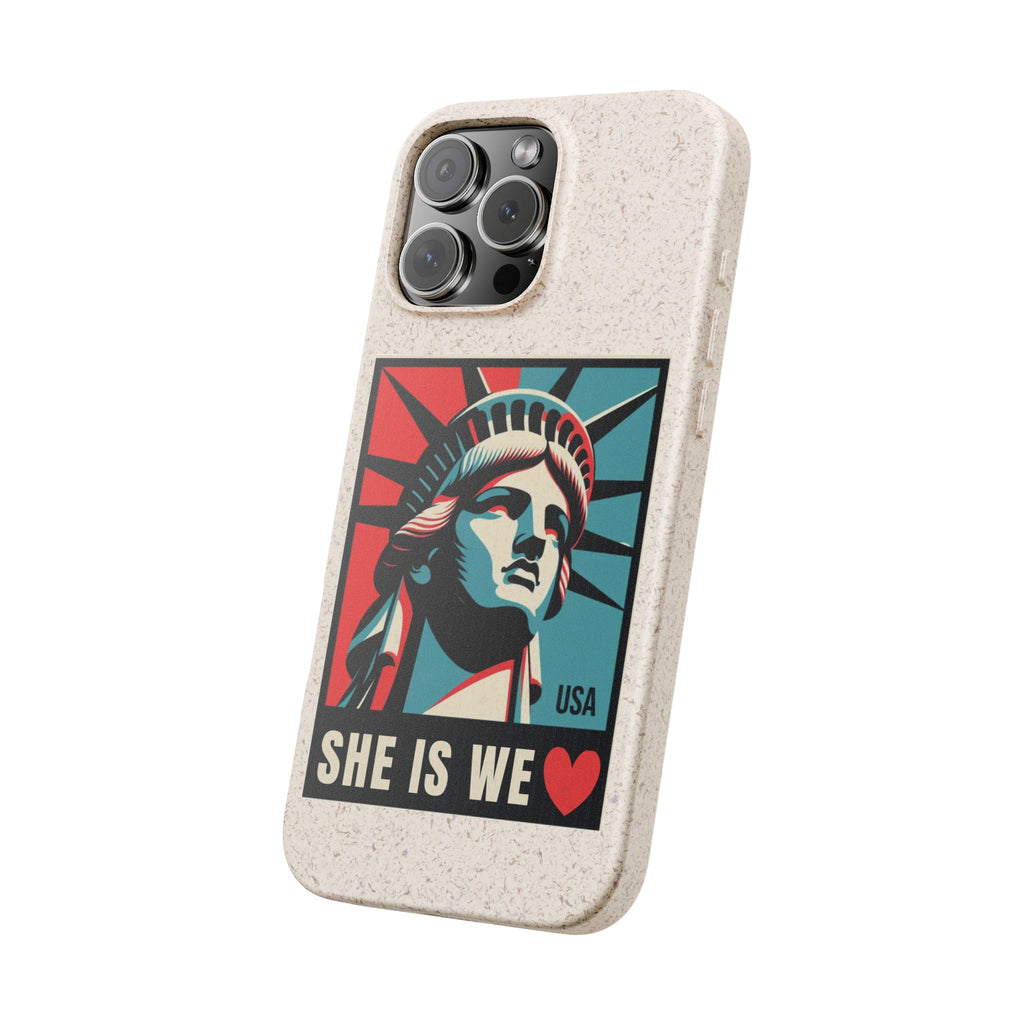 She Is We Statue of Liberty phone case | Biodegradable Diversity iPhone Case