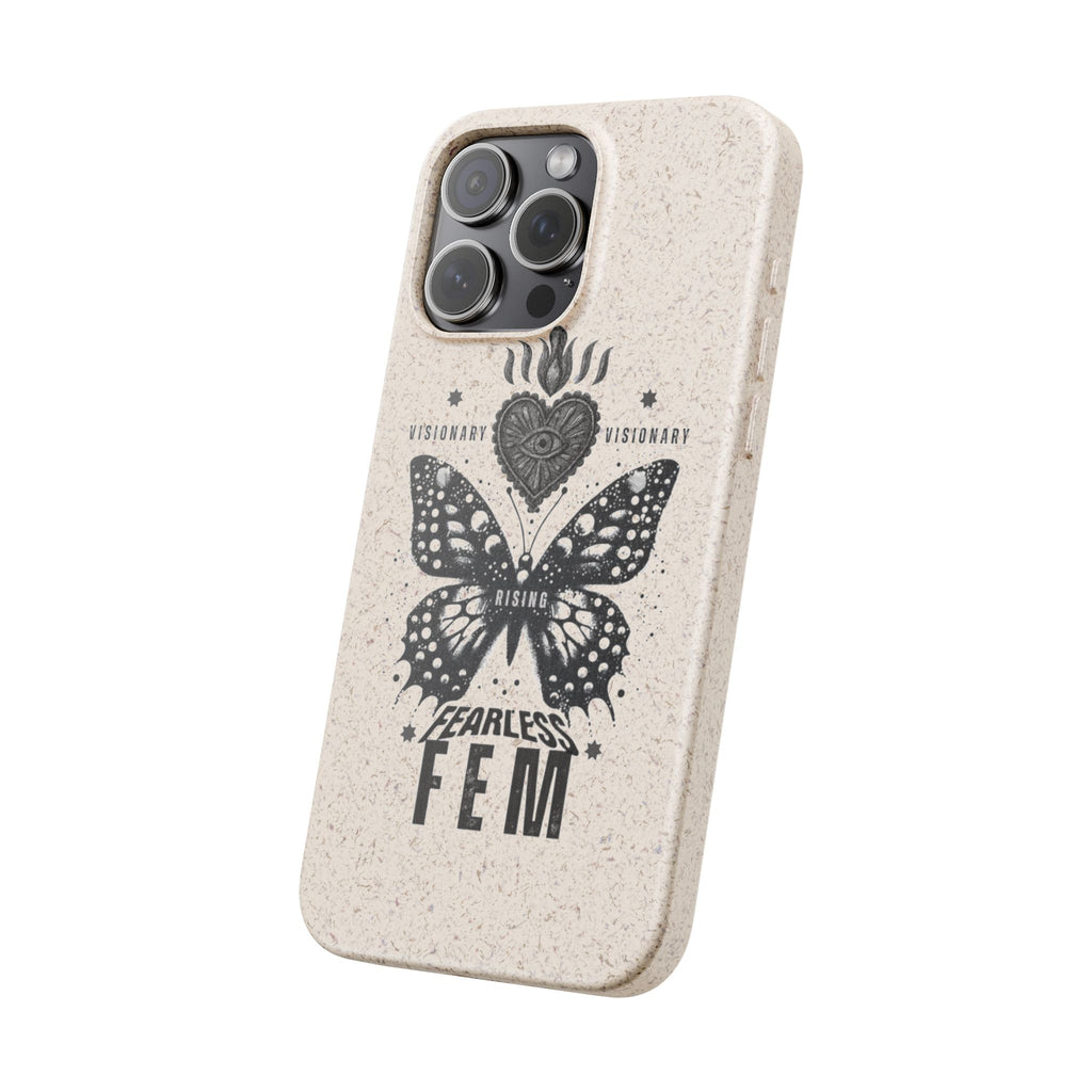 Fearless FEM butterfly phone case | biodegradable eco iPhone case