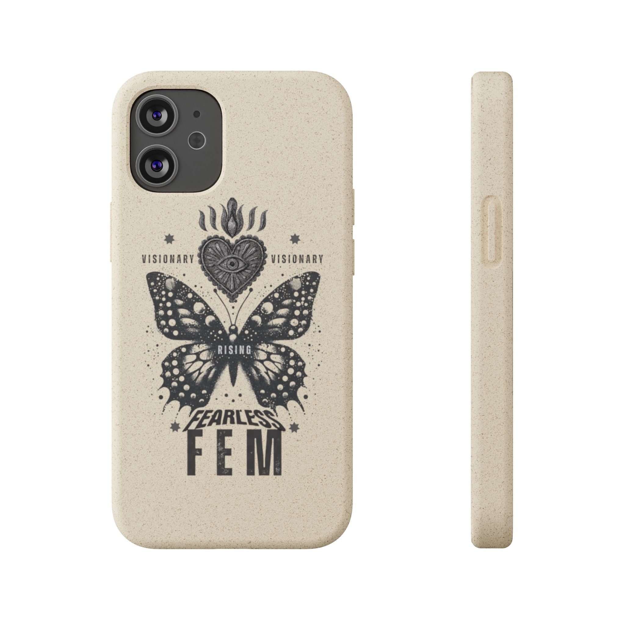 Fearless FEM butterfly phone case | biodegradable eco iPhone case