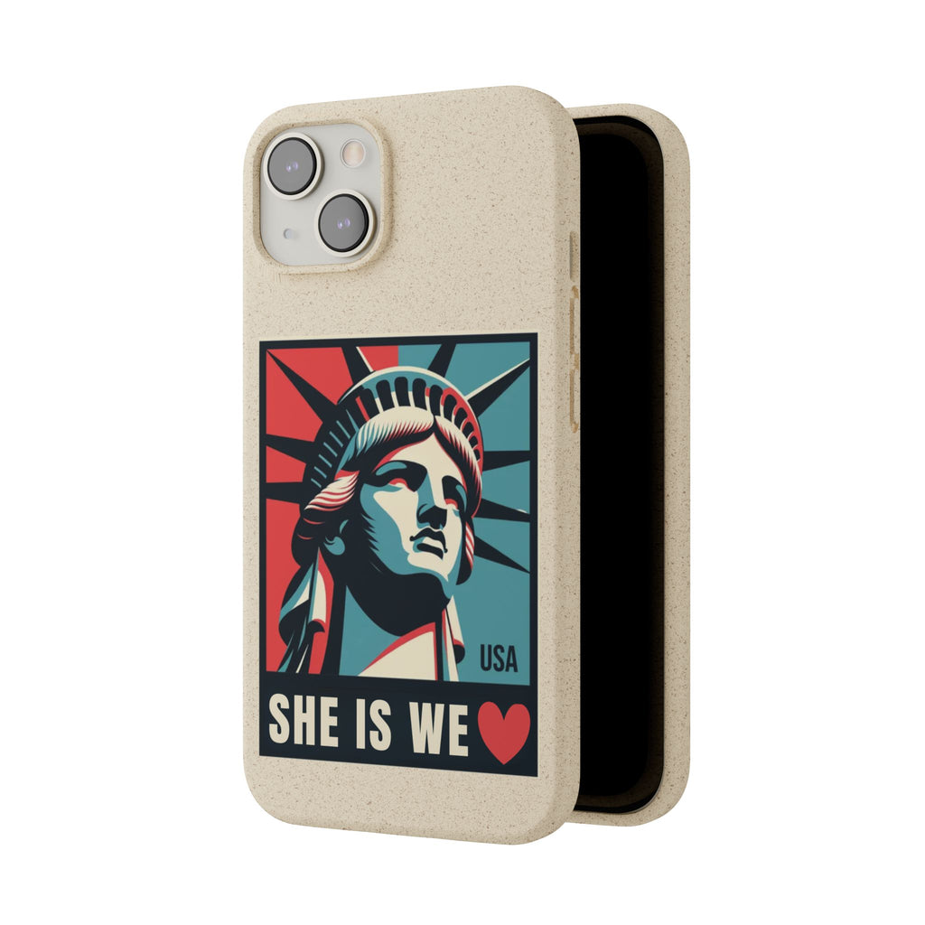 She Is We Statue of Liberty phone case | Biodegradable Diversity iPhone Case