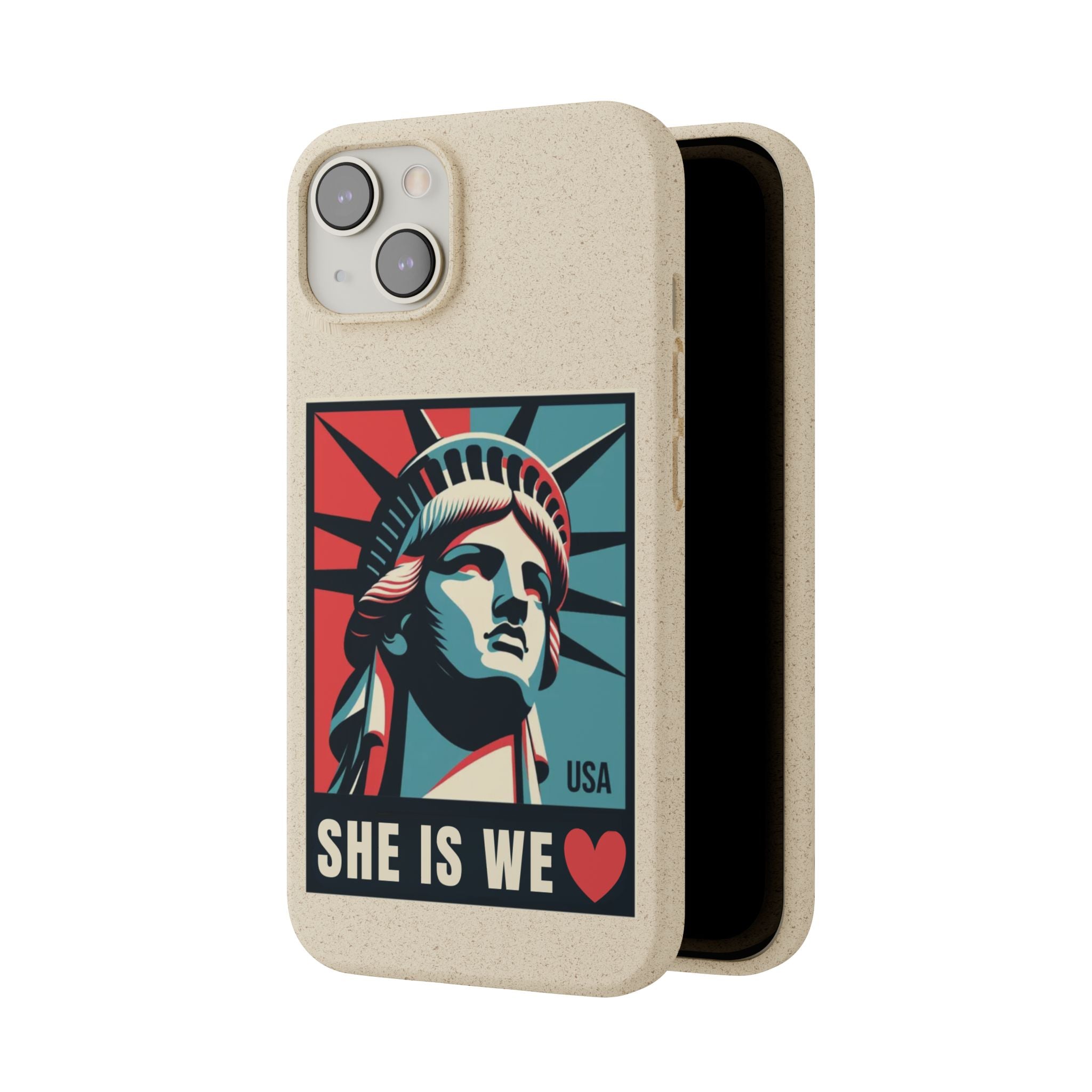 She Is We Statue of Liberty phone case | Biodegradable Diversity iPhone Case