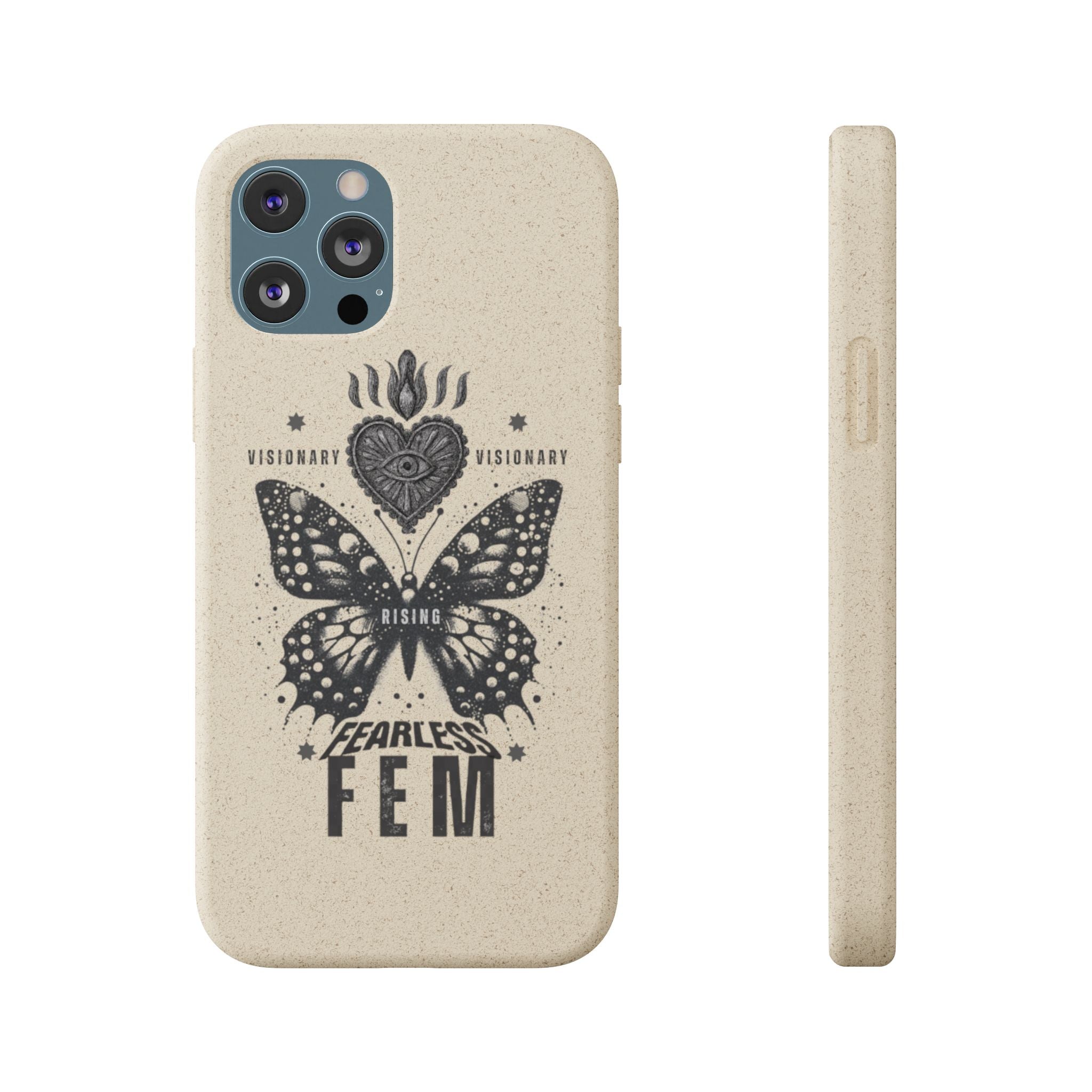 Fearless FEM butterfly phone case | biodegradable eco iPhone case