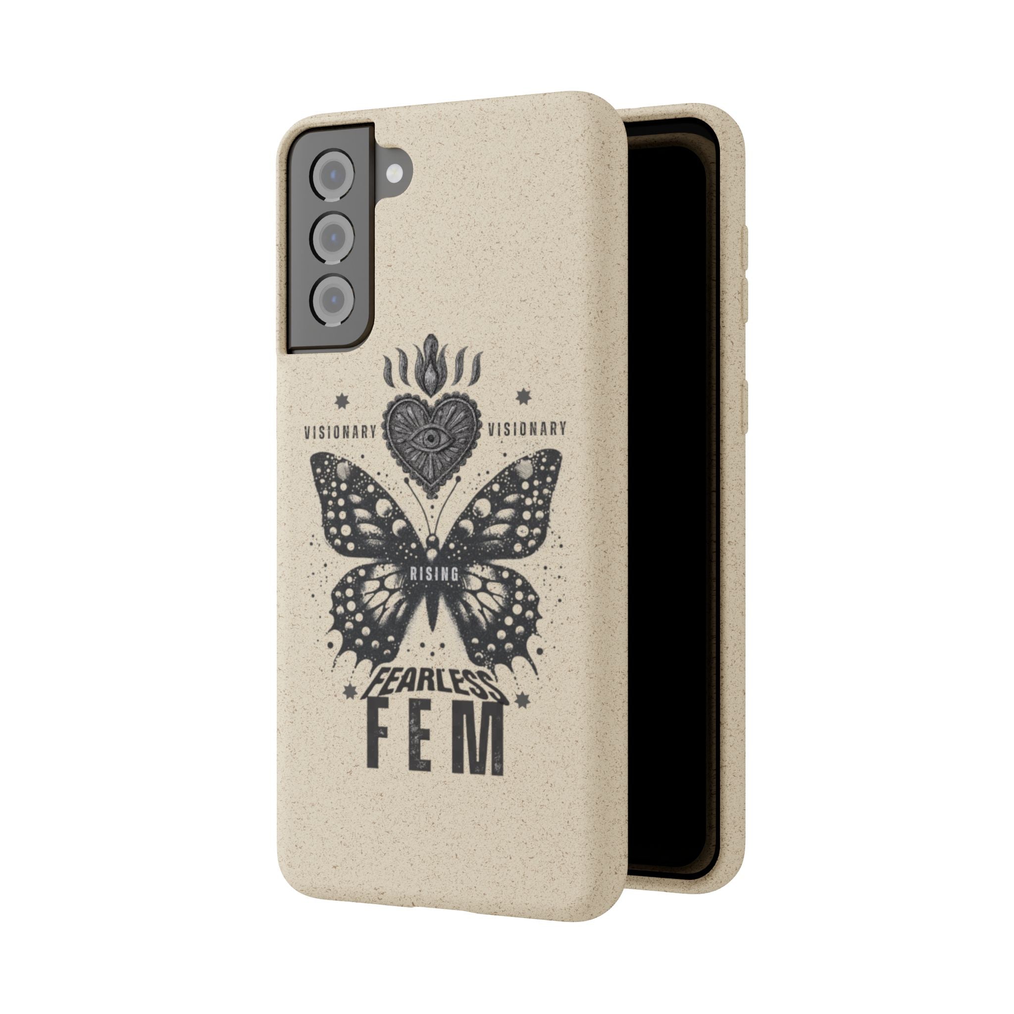 Fearless FEM butterfly phone case | biodegradable eco iPhone case
