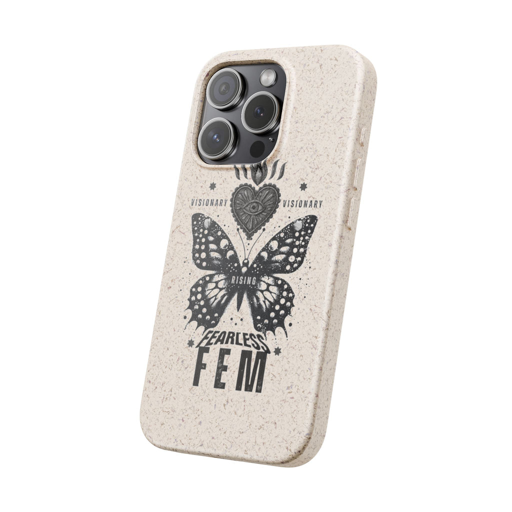 Fearless FEM butterfly phone case | biodegradable eco iPhone case