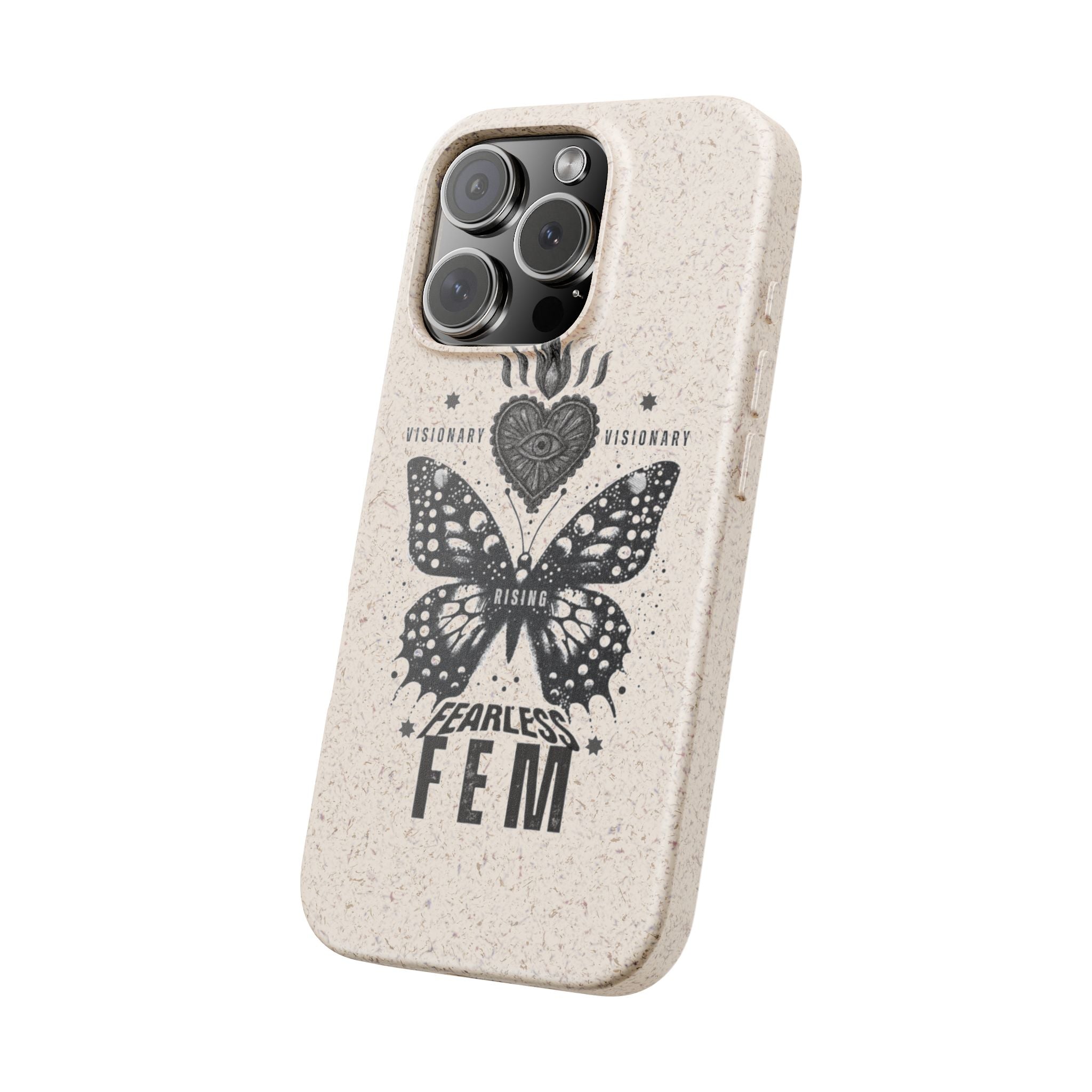 Fearless FEM butterfly phone case | biodegradable eco iPhone case