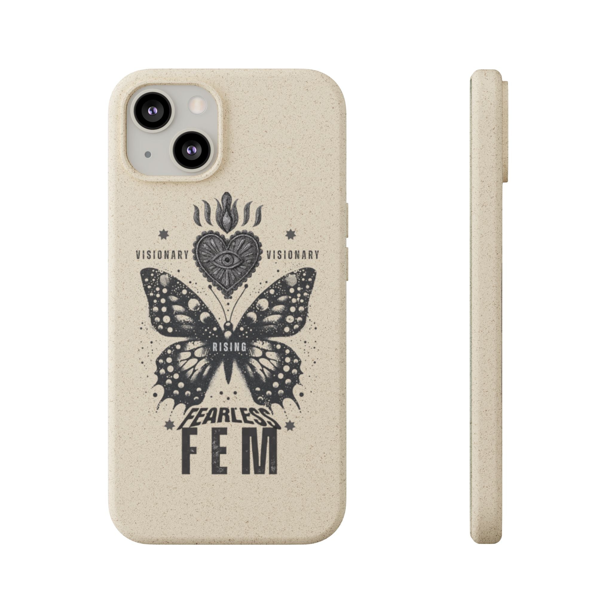 Fearless FEM butterfly phone case | biodegradable eco iPhone case