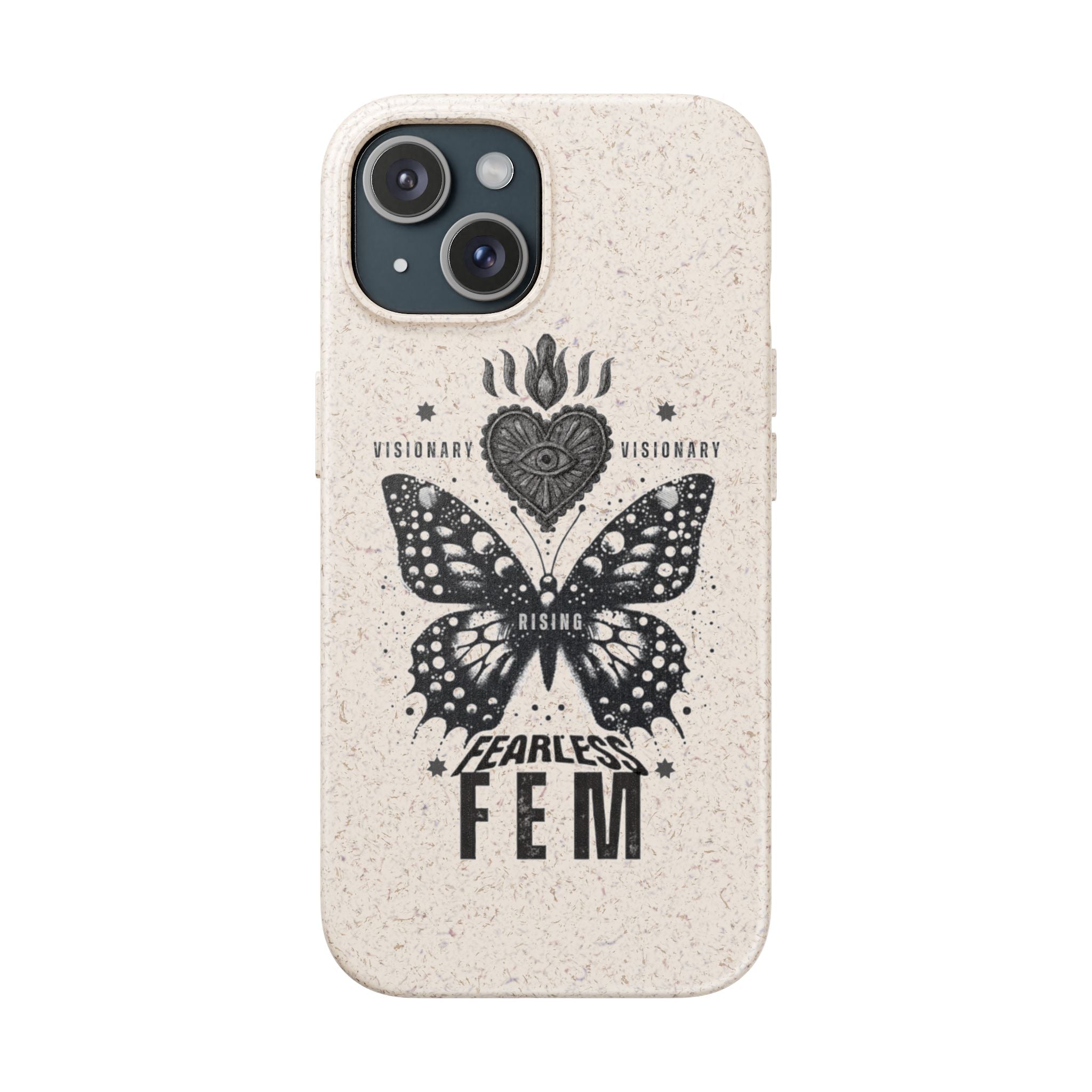 Fearless FEM butterfly phone case | biodegradable eco iPhone case